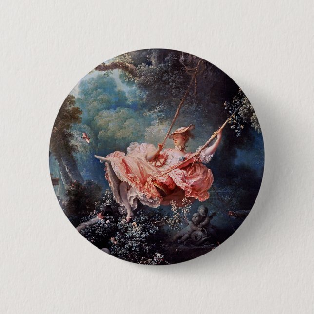 Das Schaubild von Jean-Honoré Fragonard Button (Vorderseite)