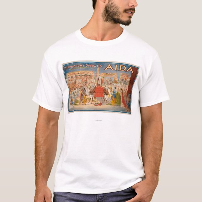 Das Schauspiel Aida Theaterplakat T-Shirt (Vorderseite)