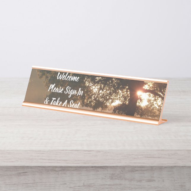 Das Schicksal der Schreibtischnamensplakette (Vorderseite )