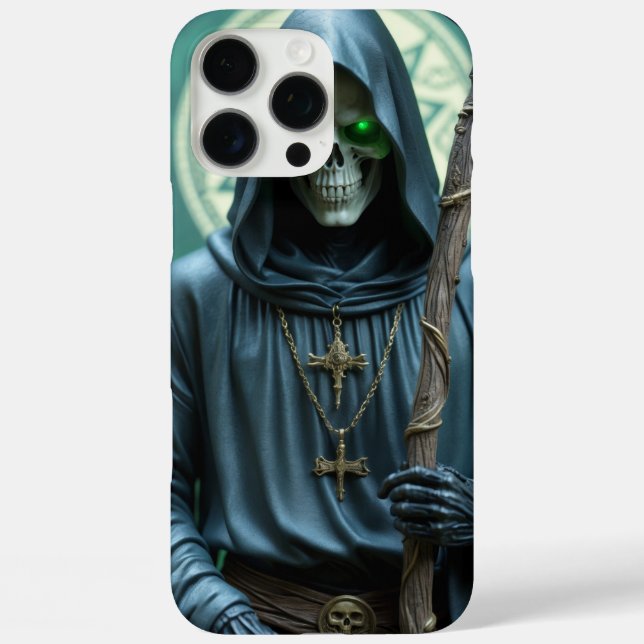 Das Schicksal des grimmigen Sensenmanns iPhone 16 Pro Max Hülle (Rückseite)