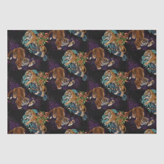 Das Schicksal in den Sternen-Tigerpatter Seidenpapier (Vorderseite)