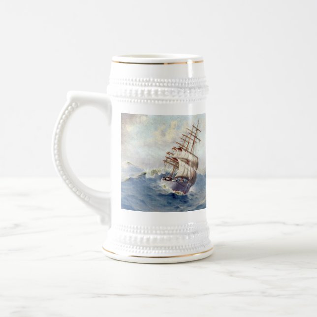 Das Schiff Portpatrick 1900er Bierglas (Links)
