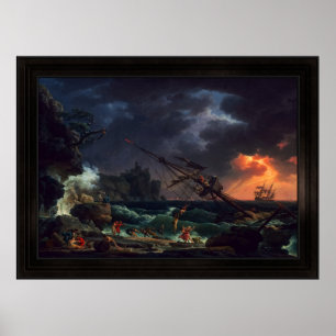 Das Schiffbruch von Claude Joseph Vernet Poster