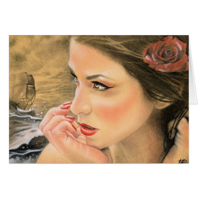 Das Schiffs-Karte der Meerjungfrau (Vorderseite (Horizontal))