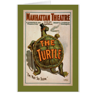Das Schildkröte ~ frühe Broadway-Plakat 1898