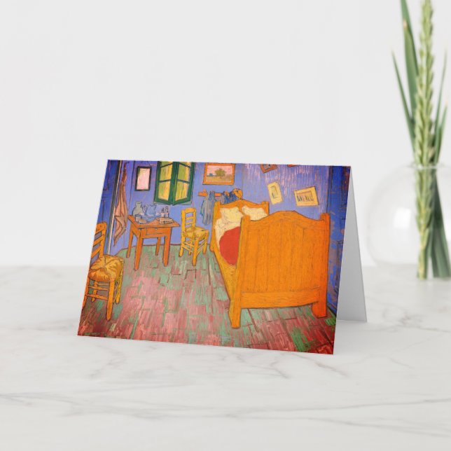 Das Schlafzimmer von van Gogh: Leere Karte (Vorderseite)