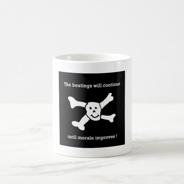 Das Schlagen fährt fort, bis Moral verbessert! Kaffeetasse (Mittel)