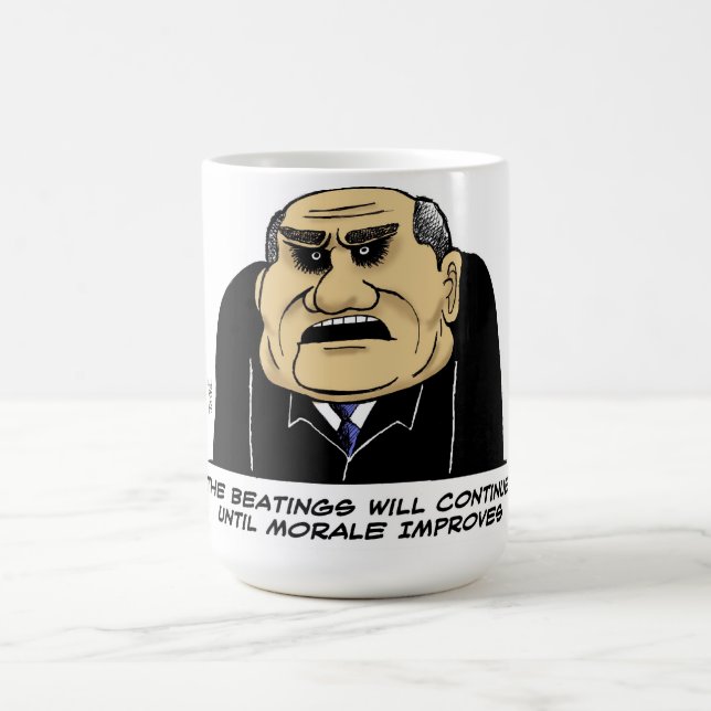 Das Schlagen fährt fort Kaffeetasse (Mittel)