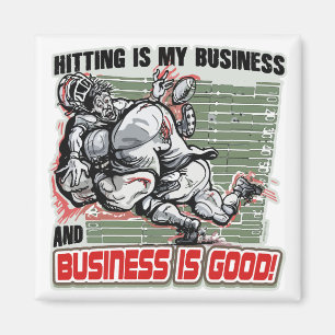 Das Schlagen ist mein Geschäft durch Mudge Studio Magnet