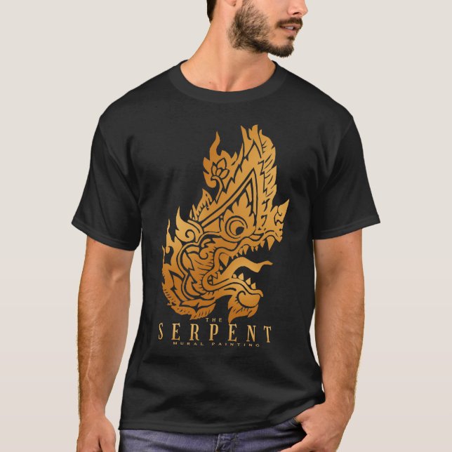 Das Schlangen-Wandgemälde T-Shirt (Vorderseite)