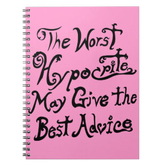 Das schlimmste Heuchler Notizblock