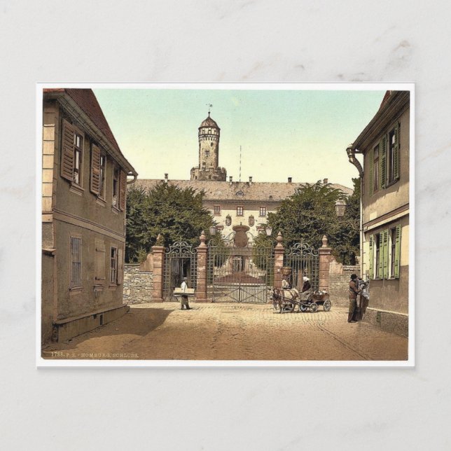 Das Schloss Homburg (d.h. Bad Homburg vor der H&o Postkarte (Vorderseite)