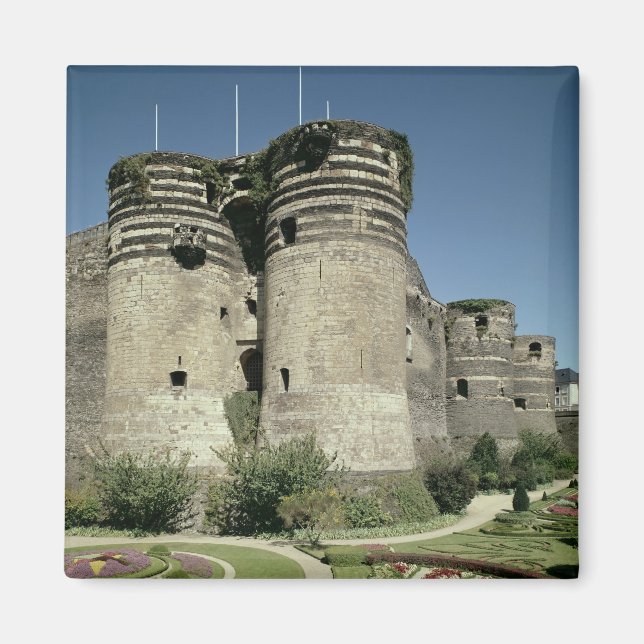 Das Schloss von Angers, fertig gestellt 1238 Magnet (Vorne)
