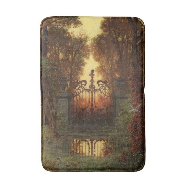 Das Schloss (von Ferdinand Knab) Badematte (Vorderseite Vertikal)