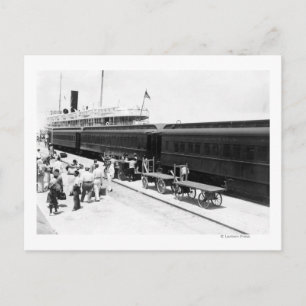 Das Schlüsselschiff des Westbahnhofs aus Kuba Postkarte