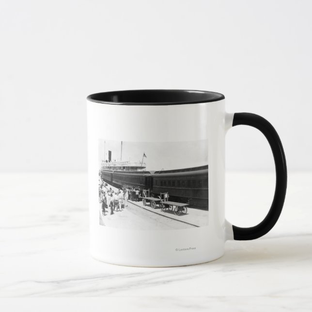 Das Schlüsselschiff des Westbahnhofs aus Kuba Tasse (Rechts)