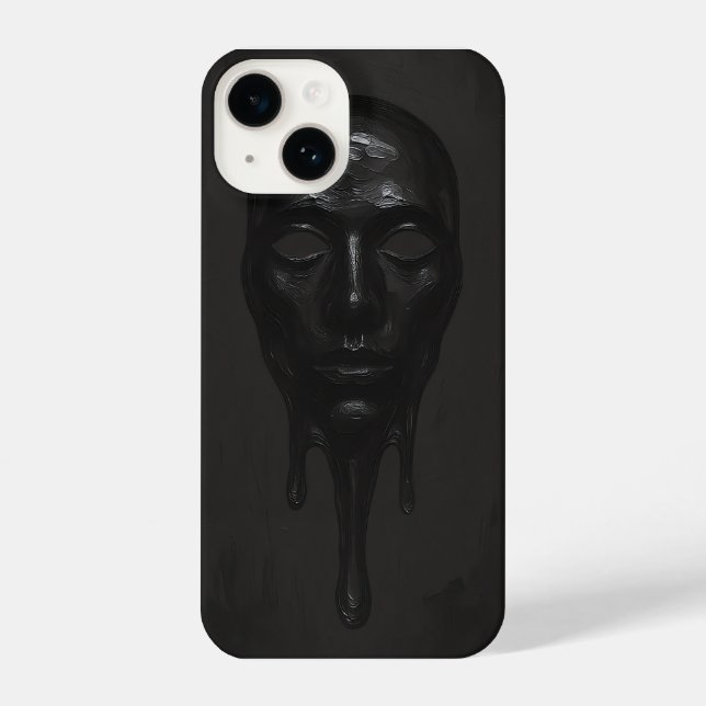 Das schmelzende Gesicht iPhone 14 Hülle (Rückseite)