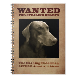 Das schneidige Dobermann-Notizbuch Notizblock
