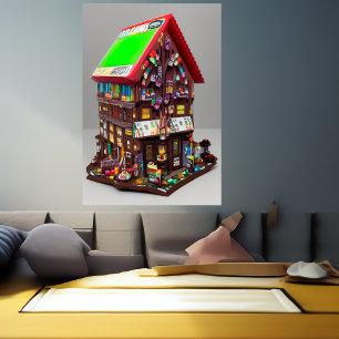 Das Schokoladenhaus AI Art Poster