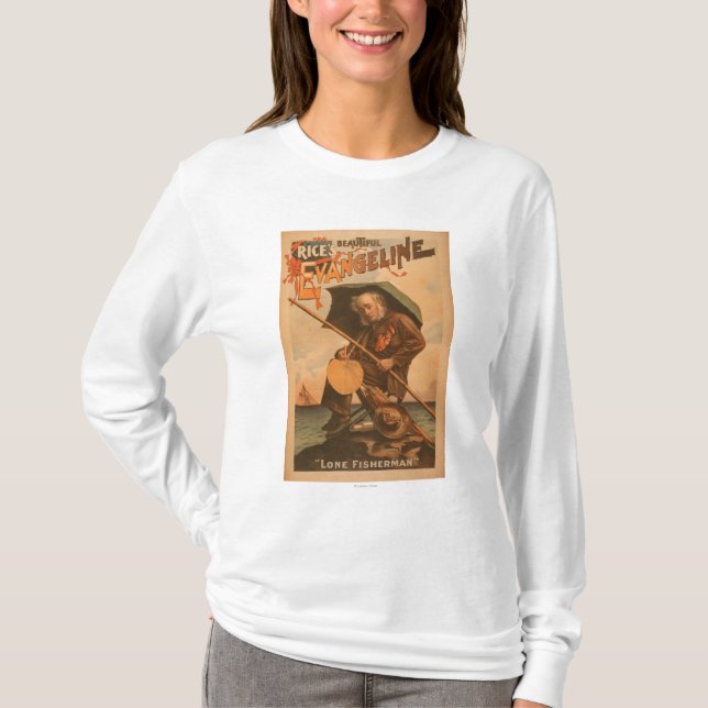 Das schöne Evangeline "einziger Fischer " des T-Shirt (Vorderseite)