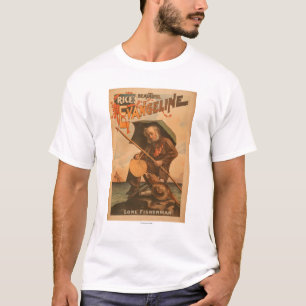 Das schöne Evangeline "einziger Fischer " des T-Shirt