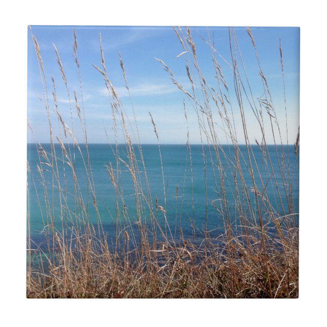 Das schöne Gras und das Meer Fliese (Vorderseite)