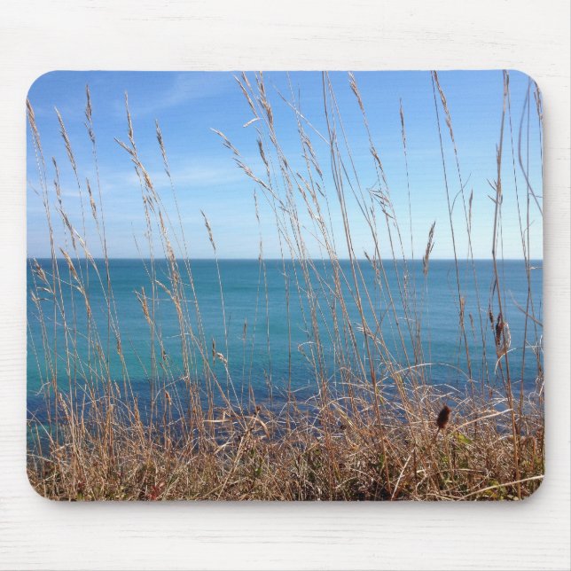Das schöne Gras und das Meer Mousepad (Vorne)