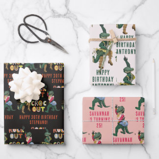 Das schöne Krokodil-Puck mit dem Croc Out Geschenkpapier Set