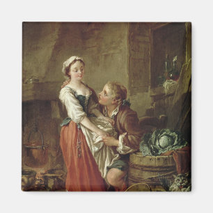 Das schöne Küchen-Mädchen Magnet