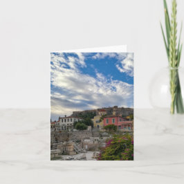 Das schöne und farbenfrohe Athen Karte