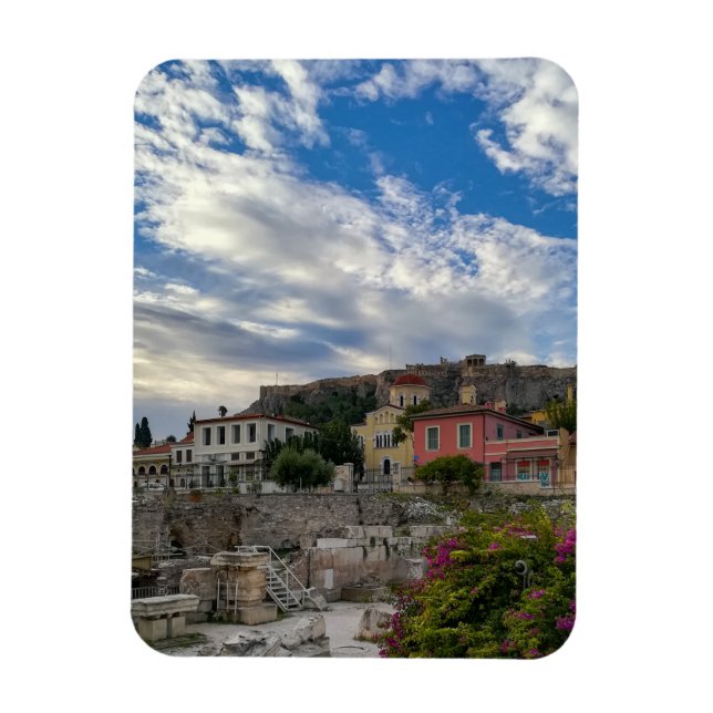 Das schöne und farbenfrohe Athen  Magnet (Vertikal)