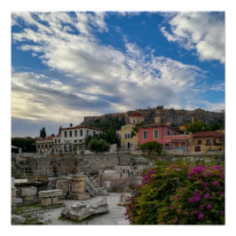 Das schöne und farbenfrohe Athen Poster