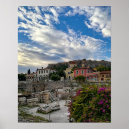 Das schöne und farbenfrohe Athen Poster