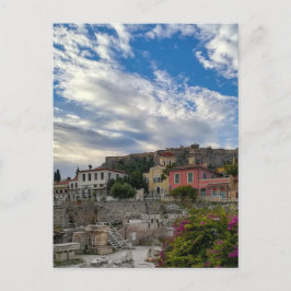 Das schöne und farbenfrohe Athen Postkarte