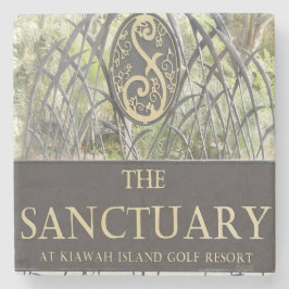 Das Schongebiet, Kiawah Island, Sc MarmorsteinCoas Steinuntersetzer