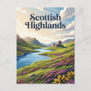 Das schottische Hochland Schottland Postkarte