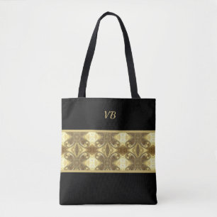 Das Schwarz-Gold-Deco Tasche