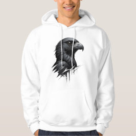 Das Schwarze Falke-Design Hoodie