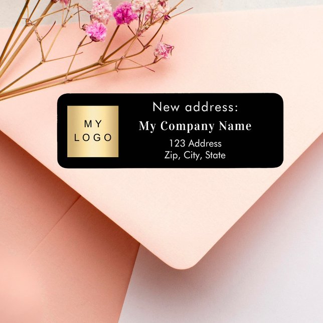 Das schwarze Firmenlogo wurde um neue Rücksendeadr (Von Creator hochgeladen)