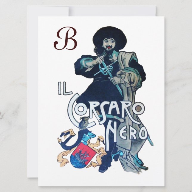 DAS SCHWARZE KORSAIR MONOGRAMM-Eis Ankündigung (Vorderseite)