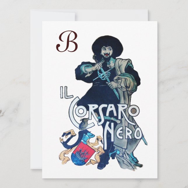 DAS SCHWARZE KORSAIR MONOGRAMM-Eis Ankündigung (Vorderseite)