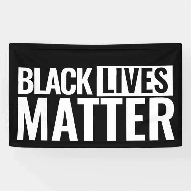 Das Schwarze Leben ist wichtig für die maßgeschnei Banner (Horizontal)