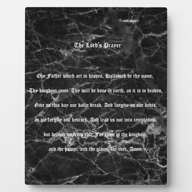 DAS SCHWARZE MARMOR DES HERRN SIEHT AUS   FOTOPLATTE (Vorderseite)