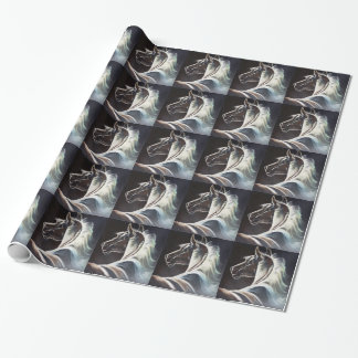 Das schwarze Pferd Geschenkpapier