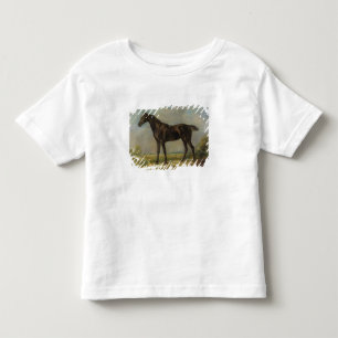 Das schwarze Reiten-Pferd Golding Polizisten, Kleinkind T-shirt
