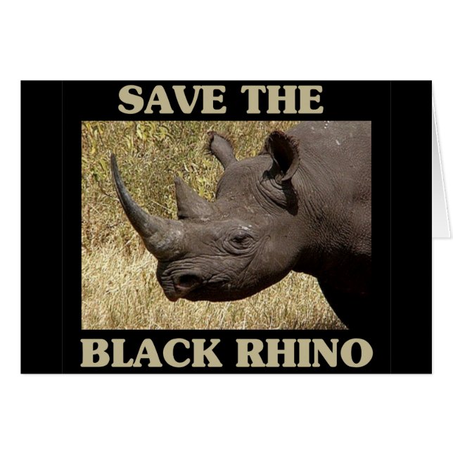 Das Schwarze Rhino gerettet (Vorderseite (Horizontal))