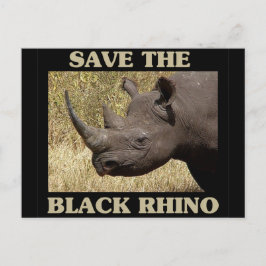 Das Schwarze Rhino gerettet Postkarte