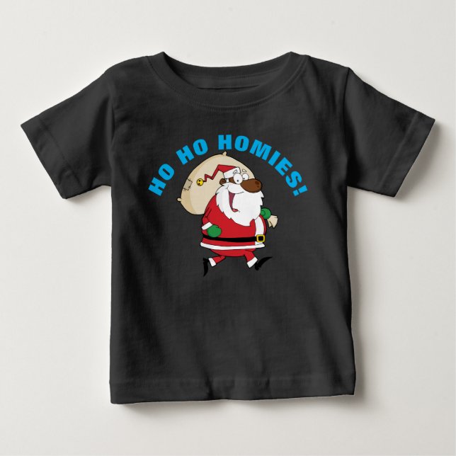 Das schwarze Santa-Shirt Baby T-shirt (Vorderseite)