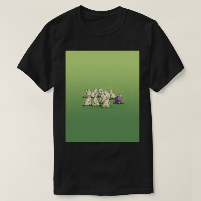 das schwarze Schafgesetz verwendet das Gefängnisze T-Shirt (Design vorne)