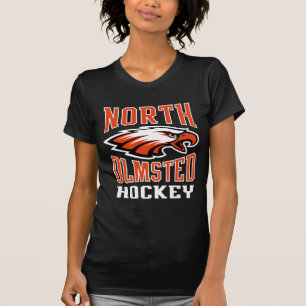 Das schwarze T-Shirt der NordOlmsted Hockey-Frauen